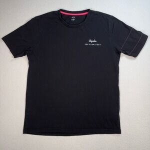 Rapha Clubhouse T-Shirt Mens XL Black Cotton San Francisco Bay City Cycling Bike